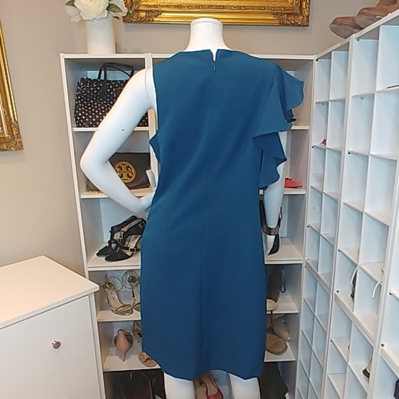 JULIA JORDAN RUFFLE SHOULDER DRESS 10 - Picture 6 of 6